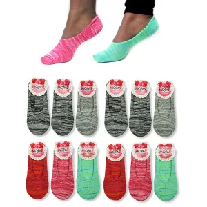 12 Pairs Womens Foot Covers No Show Socks Boat Loafer Soft Low Cut Liners