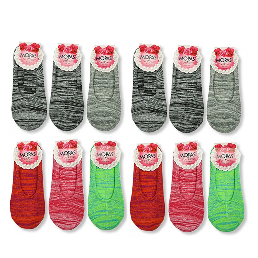 12 Pairs Womens Foot Covers No Show Socks Boat Loafer Soft Low Cut Liners