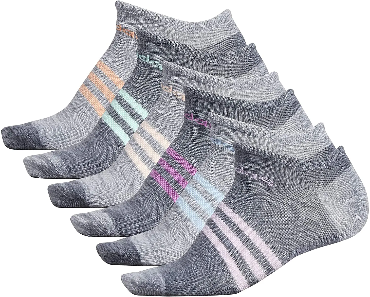 adidas womens Superlite No Show Socks (6-pair)