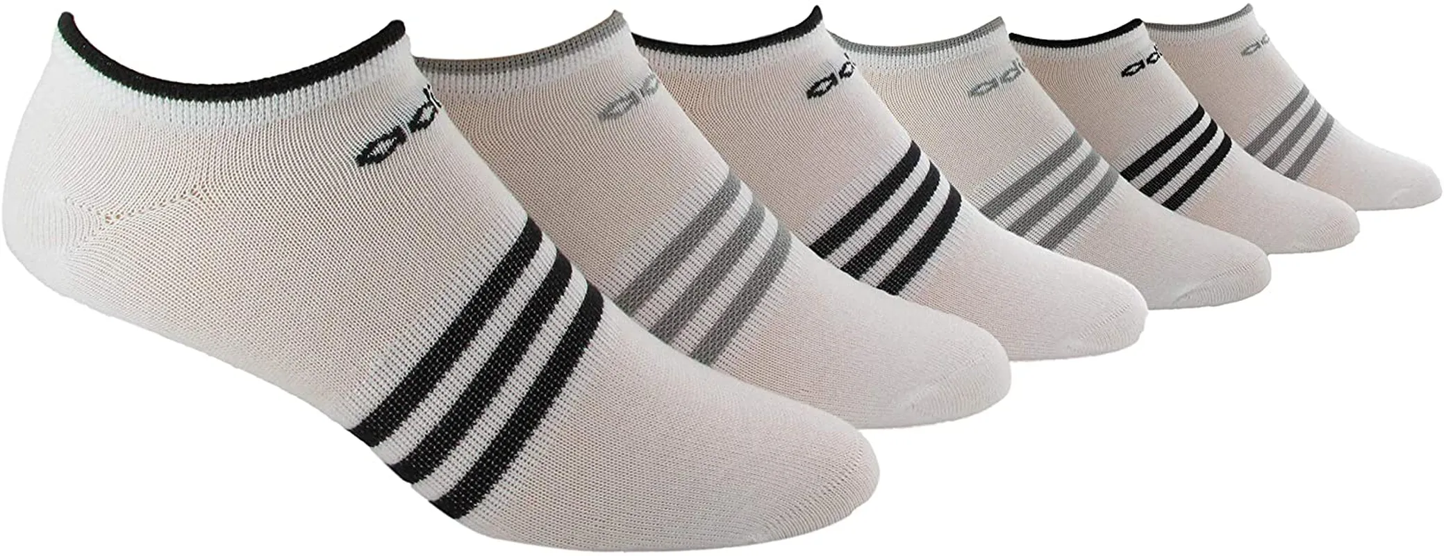adidas womens Superlite No Show Socks (6-pair)