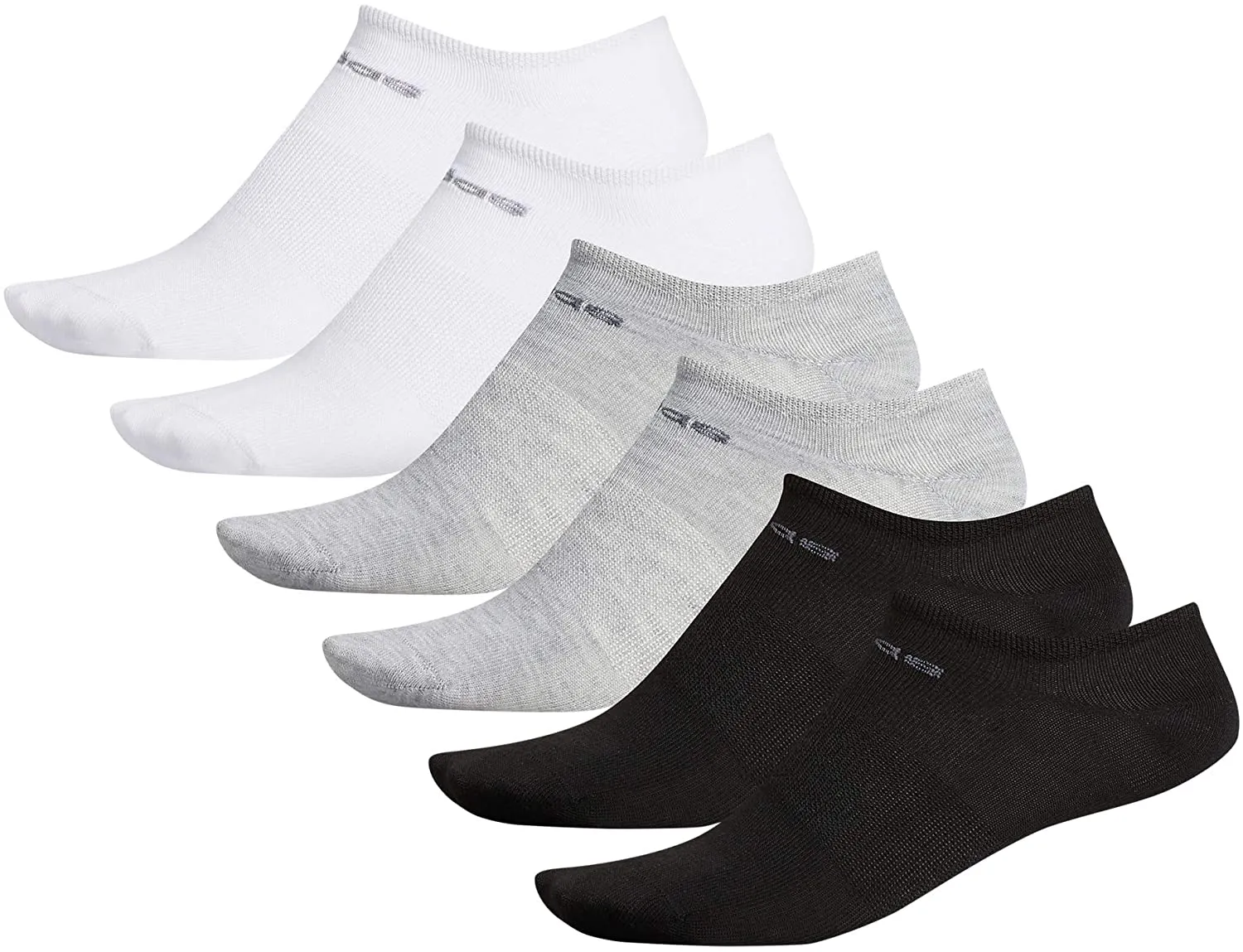 adidas womens Superlite No Show Socks (6-pair)
