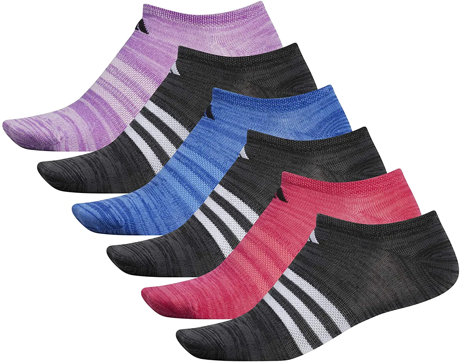 adidas womens Superlite No Show Socks (6-pair)