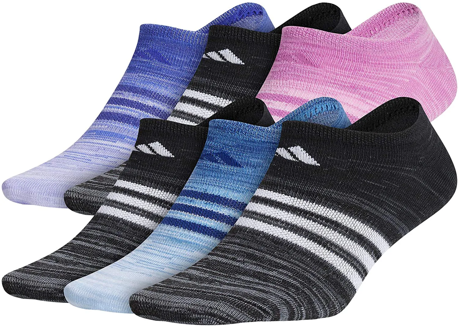 adidas womens Superlite No Show Socks (6-pair)
