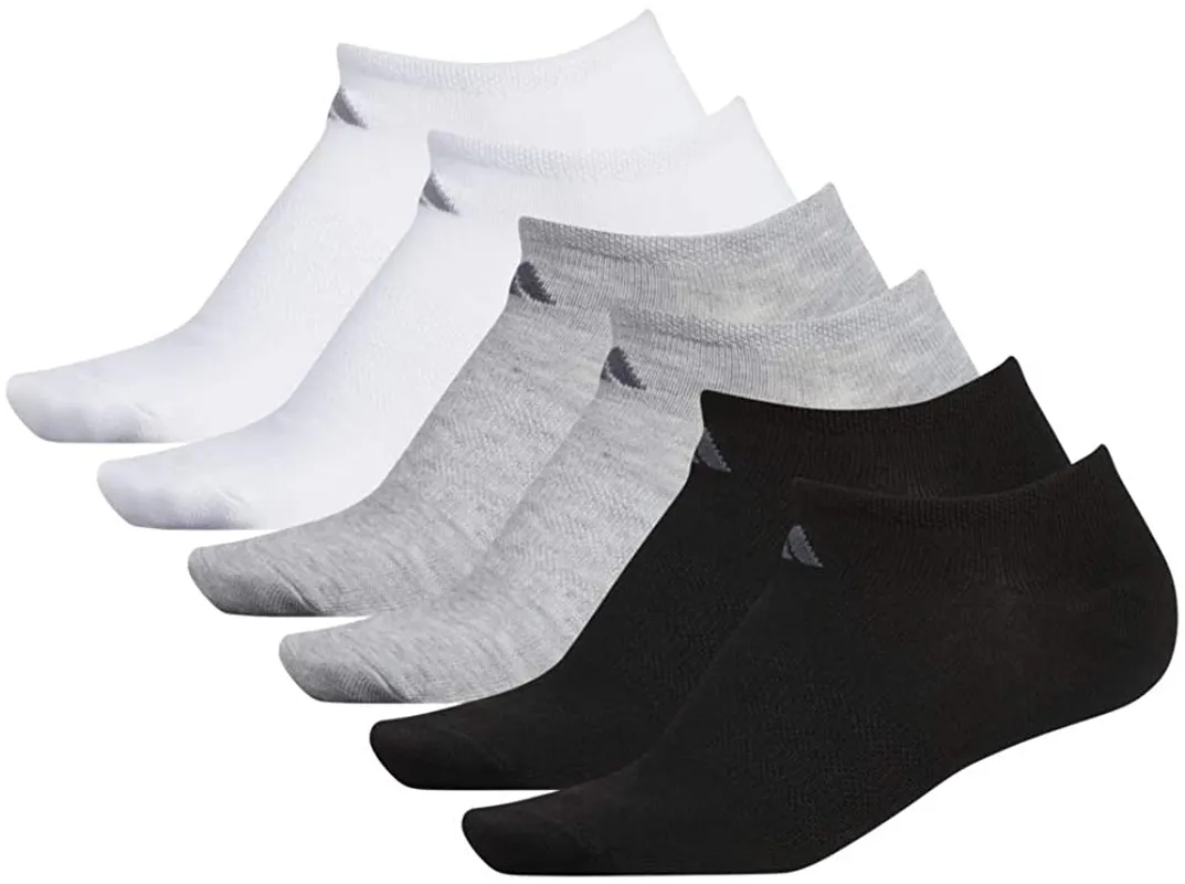 adidas womens Superlite No Show Socks (6-pair)
