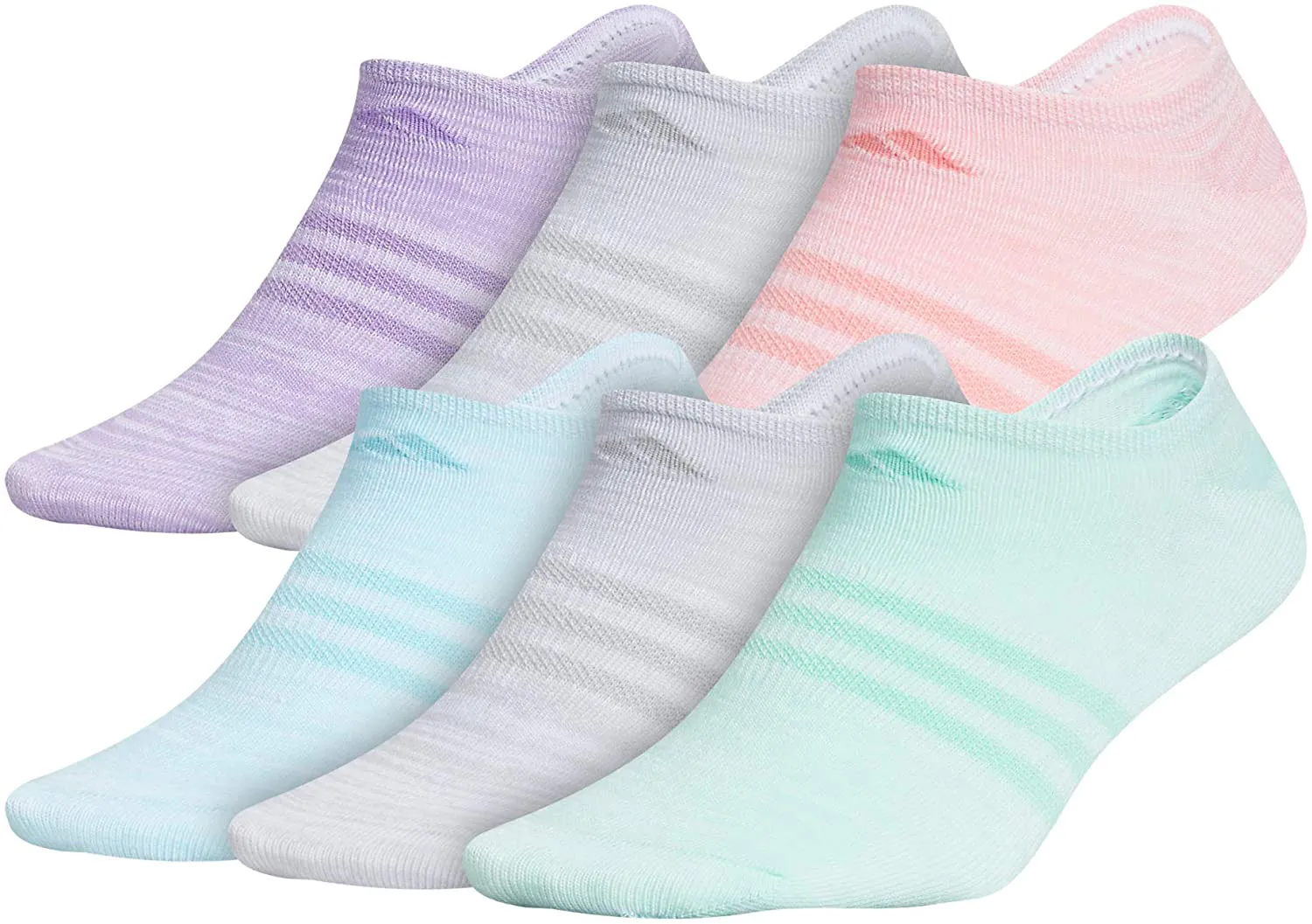 adidas womens Superlite No Show Socks (6-pair)