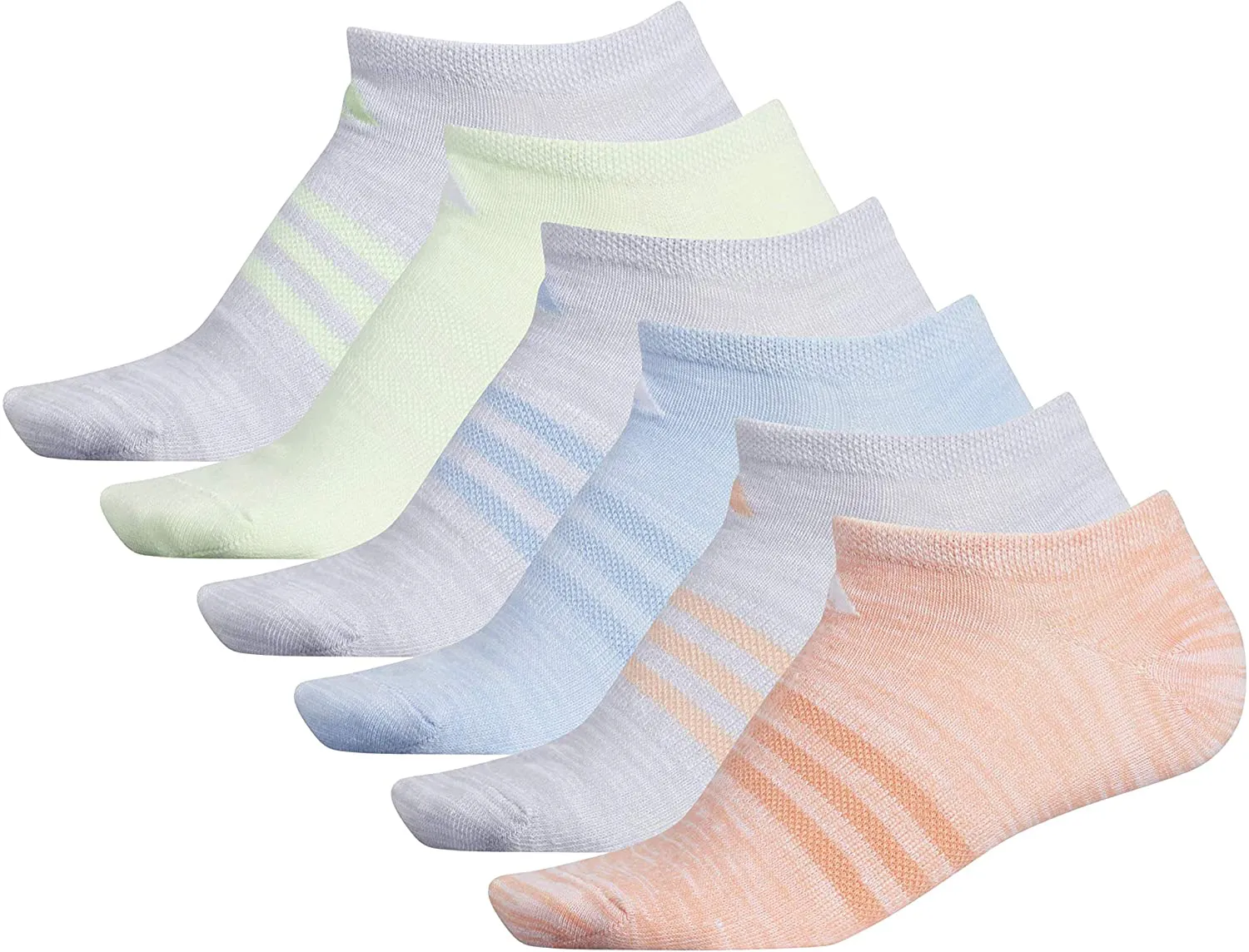 adidas womens Superlite No Show Socks (6-pair)