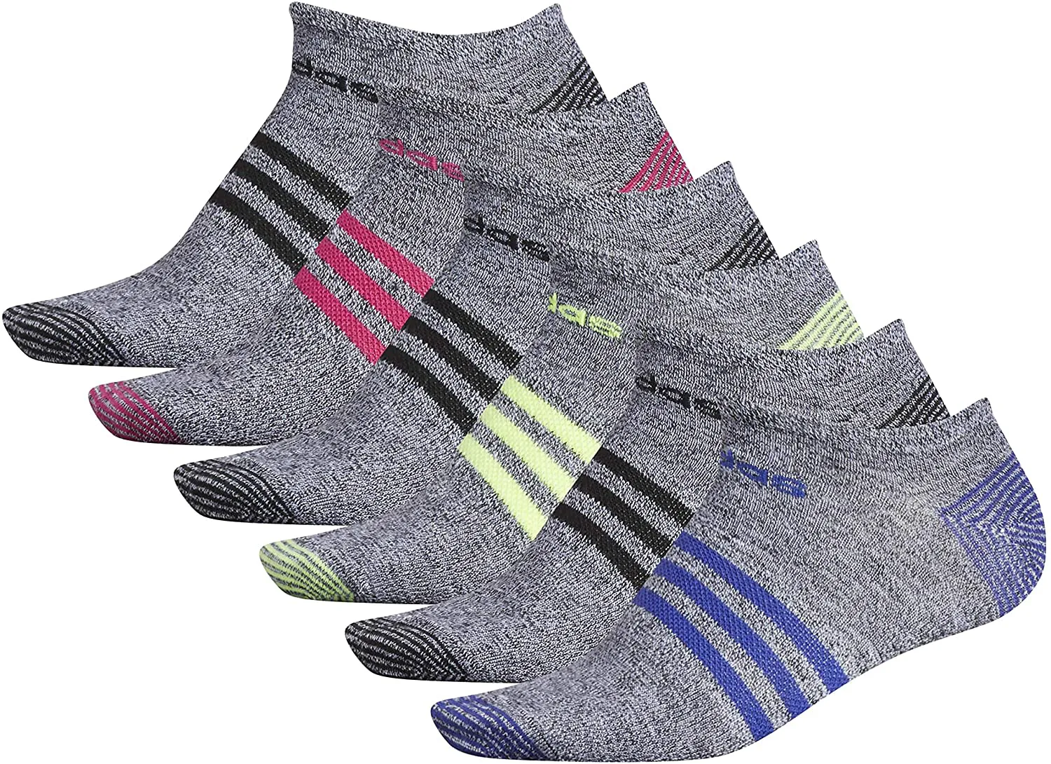 adidas womens Superlite No Show Socks (6-pair)