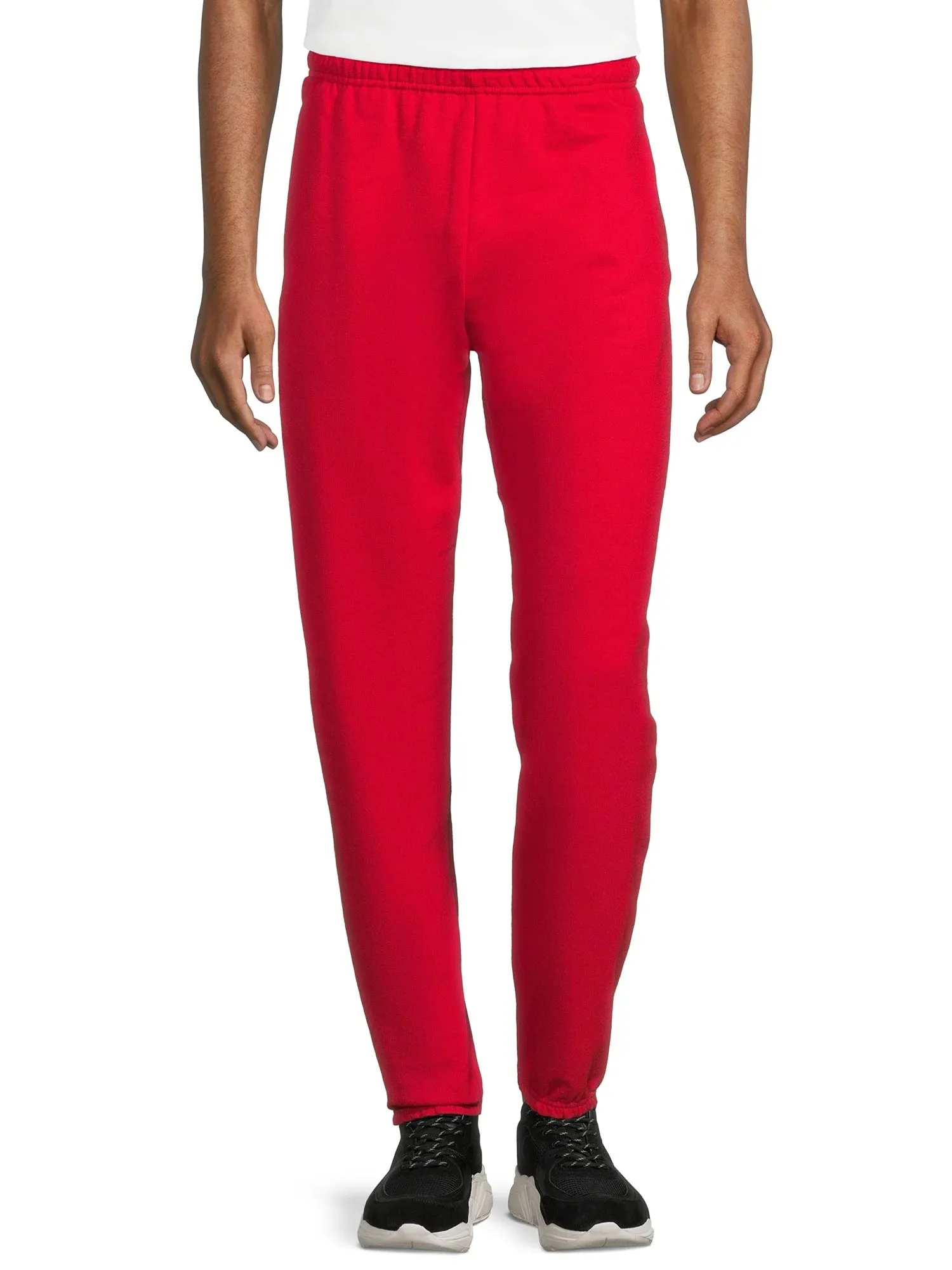 Athletic Works Men's & Big Men's Fleece Elastic Bottom Sweatpants, Sizes S-4XL