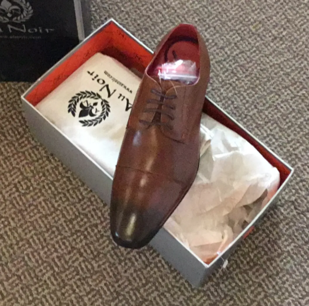 Au Noir Mens Shoes Monroe Cognac
