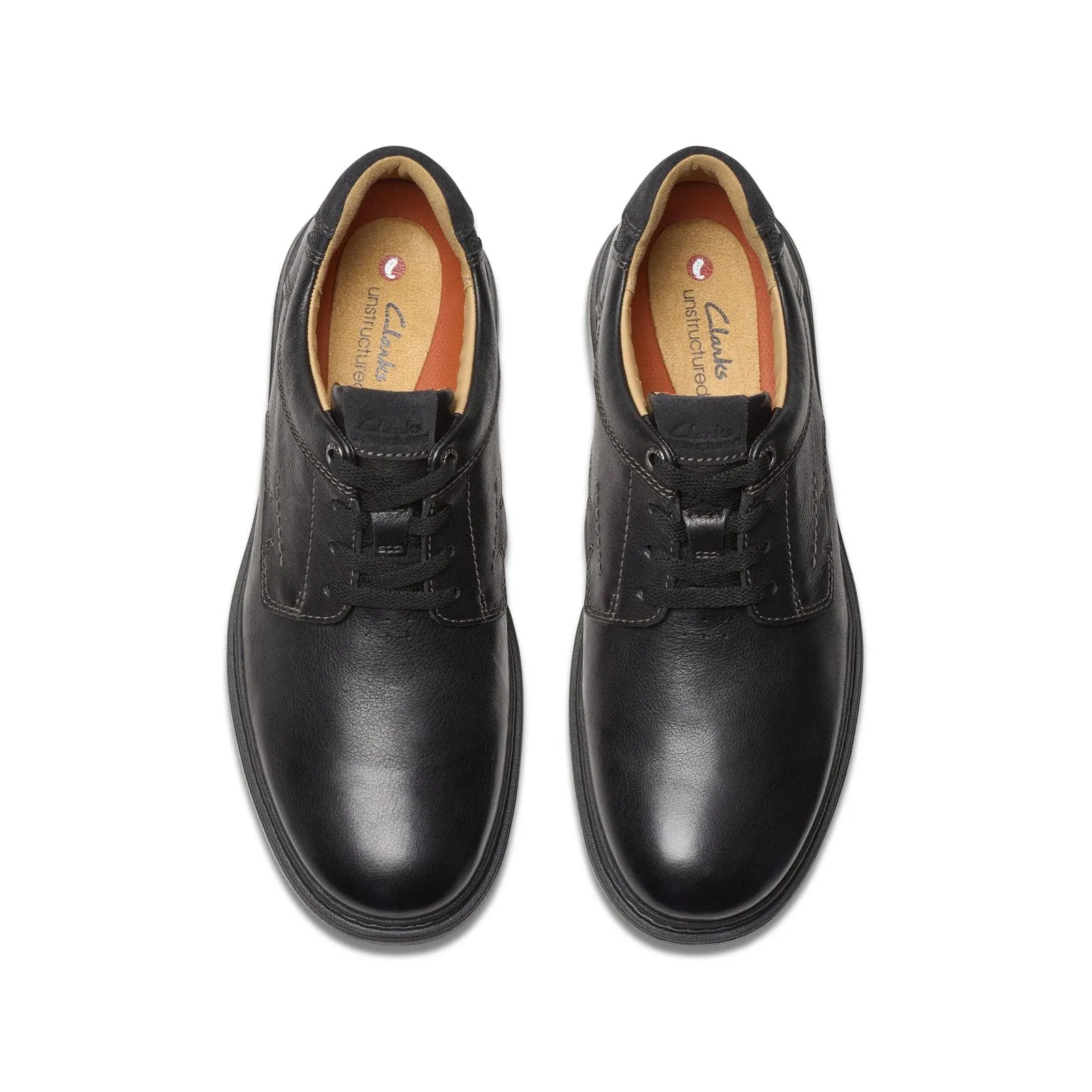 Clarks Mens Black Un Briley Pace Shoes
