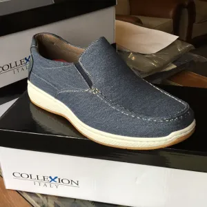 Collexion mens shoes Navy S6074M