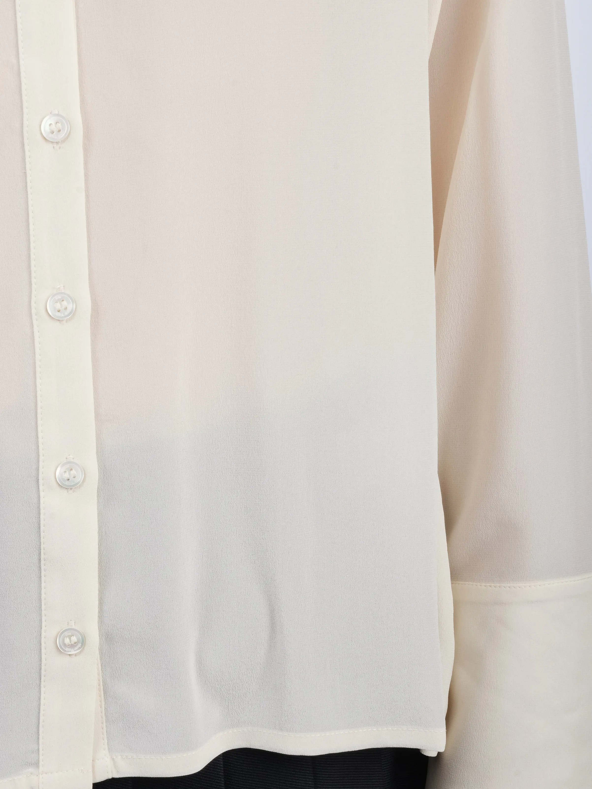 Cream Kerith Solid Button Down Top