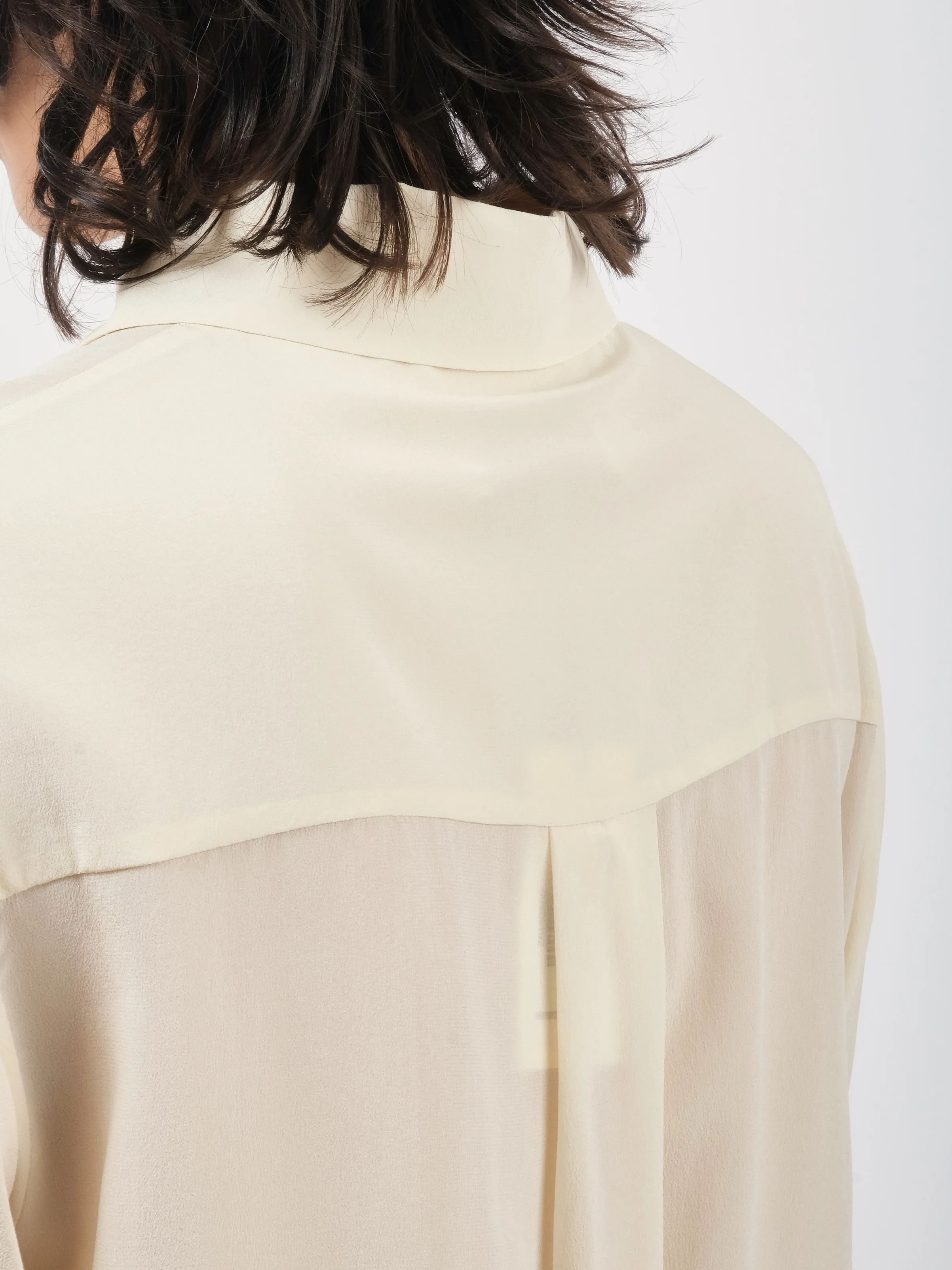 Cream Kerith Solid Button Down Top