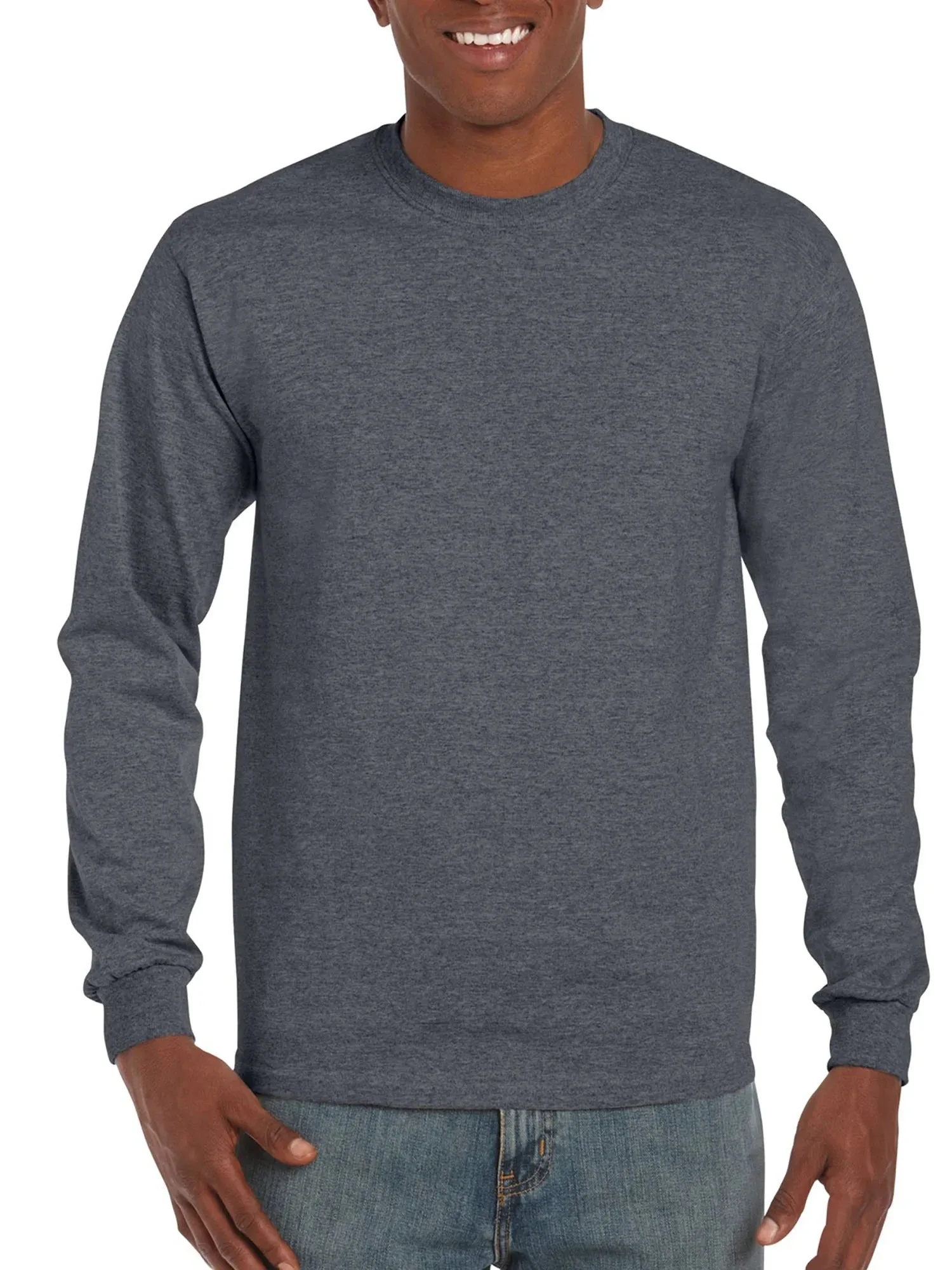 Gildan Unisex Ultra Cotton Long Sleeve T-Shirt, 2-Pack, up to size 5xl