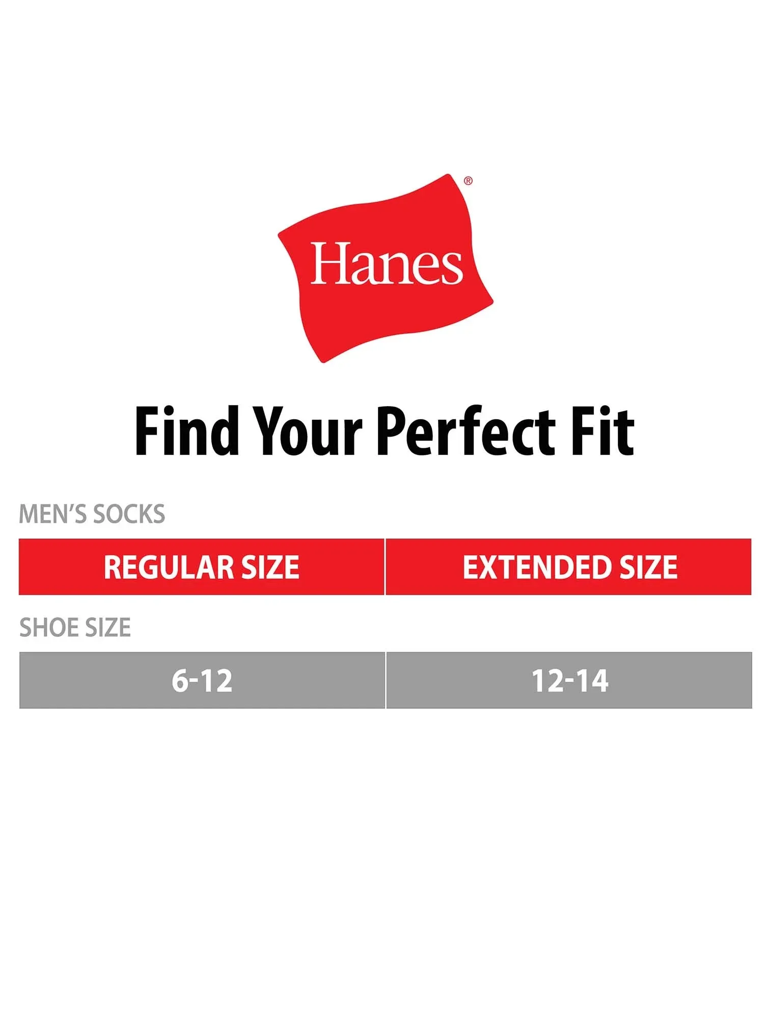 Hanes Men's Moisture-Wicking Crew Socks, 20-Pairs, Sizes 6-12, Black