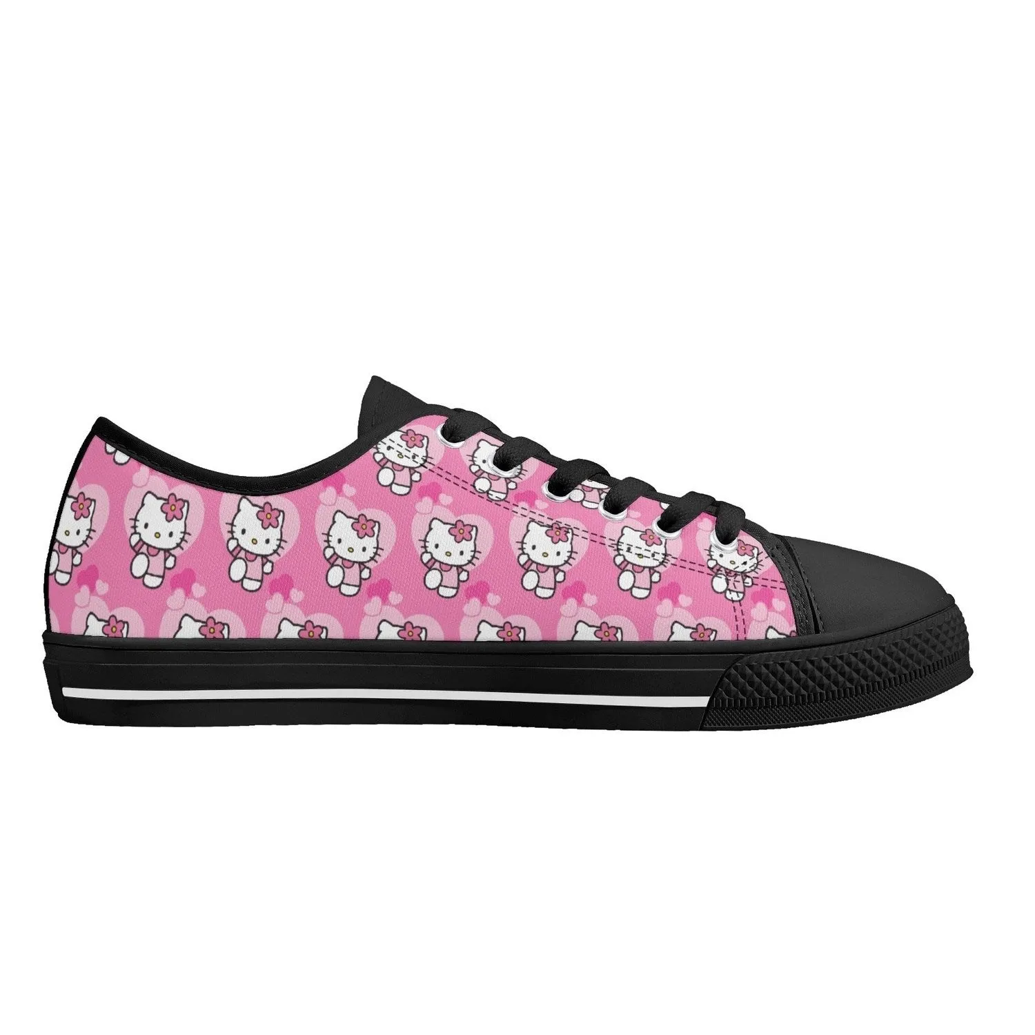 Little Kitty Womens Low Top Canvas Shoes