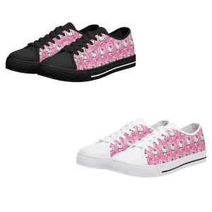 Little Kitty Womens Low Top Canvas Shoes