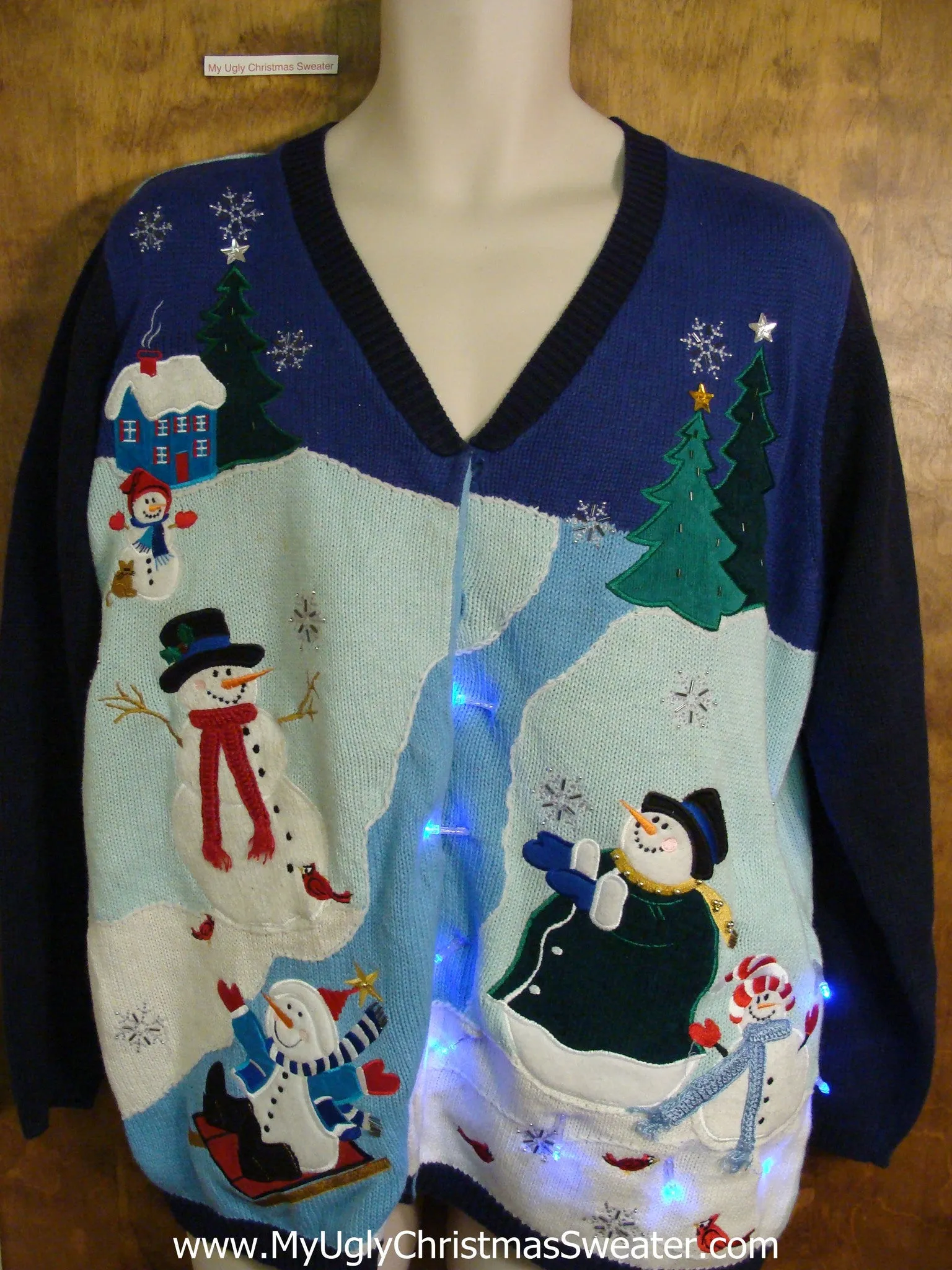 Magic in the Air Christmas Sweater with Lights
