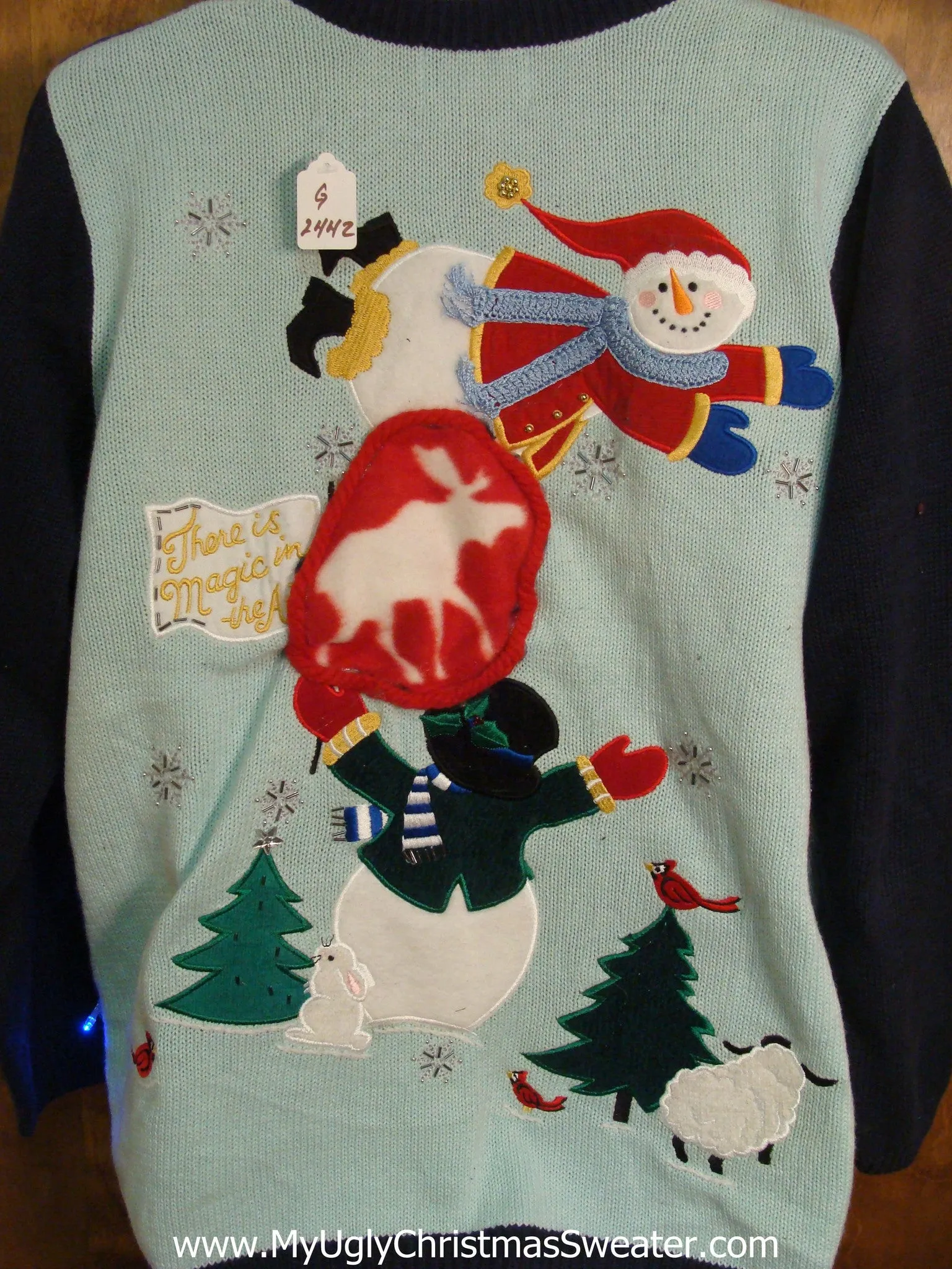 Magic in the Air Christmas Sweater with Lights