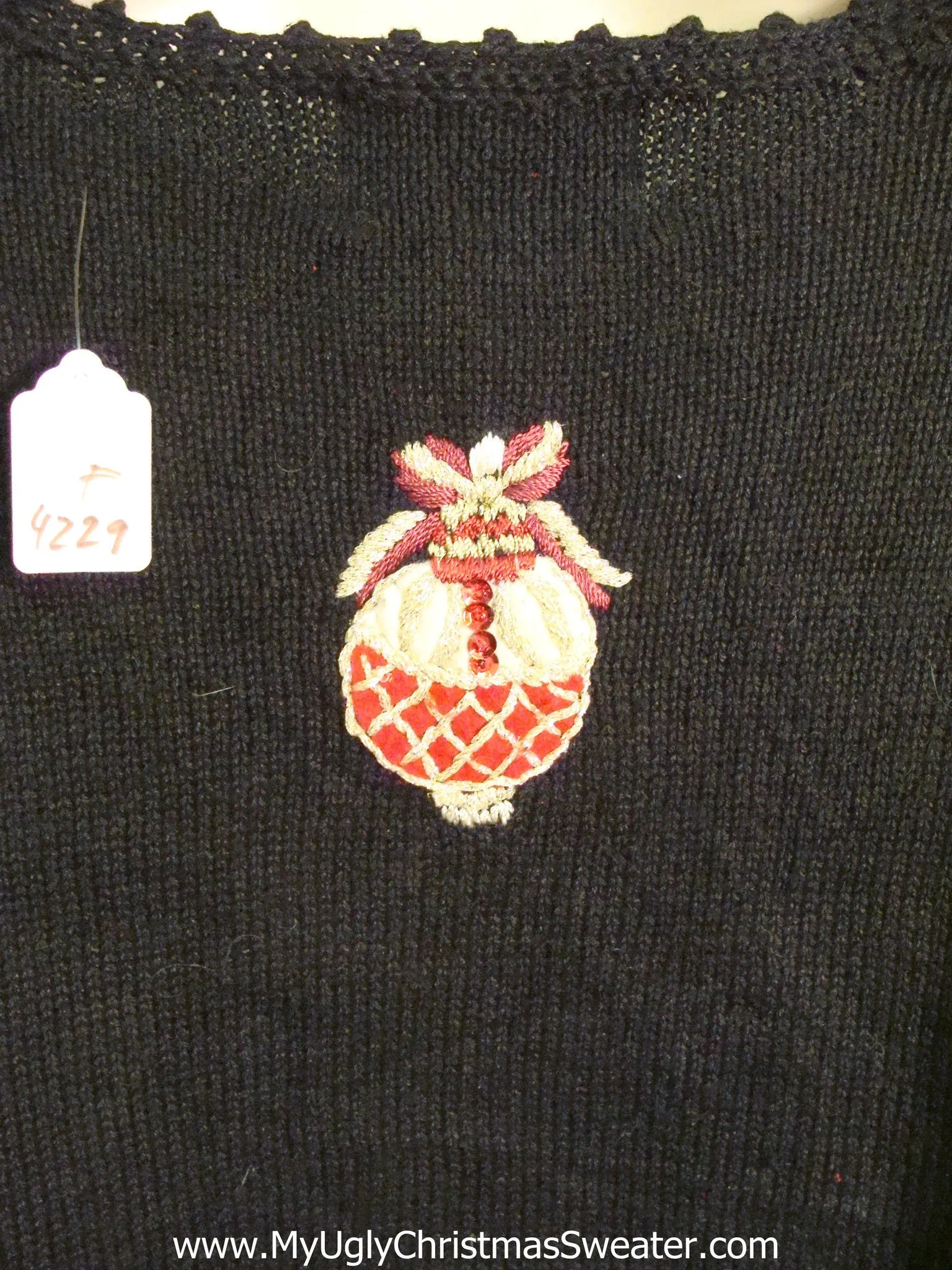 Ornate 80s Horrible Ugliest Christmas Sweater