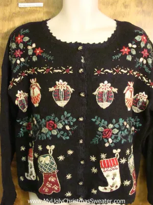Ornate 80s Horrible Ugliest Christmas Sweater