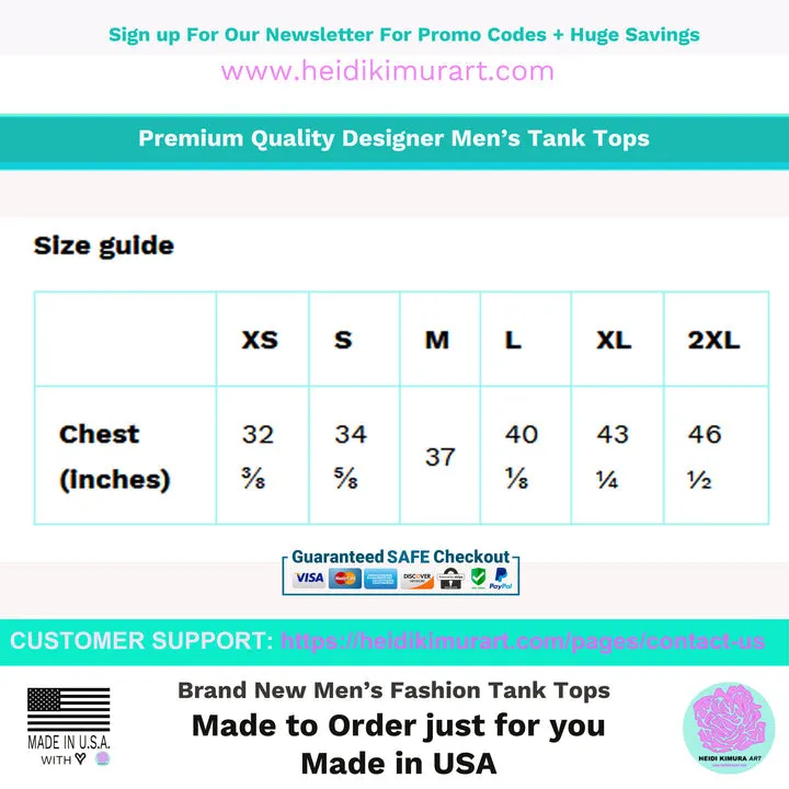 Red Chevron Unisex Tank Top, Retro Style Chevron Pattern Men's Tank Top- Made in USA/EU/MX