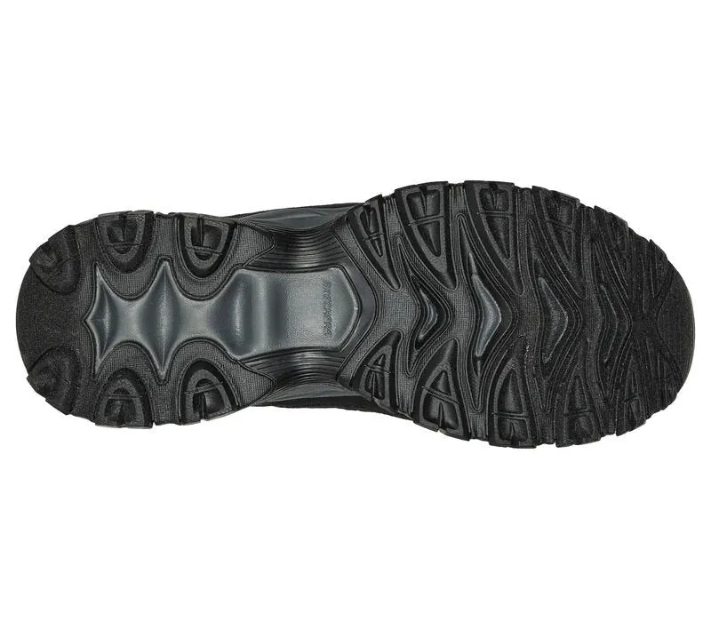 Skechers Mens Black/Charcoal After Burn Ridgeburn Slip In Shoes