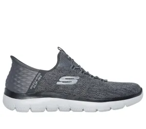 Skechers Mens Charcoal/Black Summits Key Pace Slip In Shoes