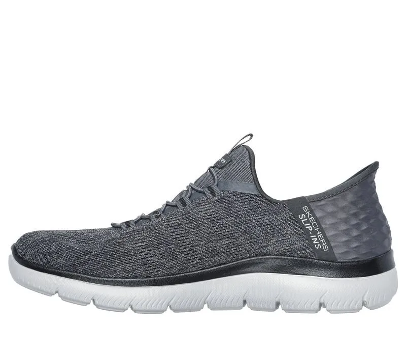 Skechers Mens Charcoal/Black Summits Key Pace Slip In Shoes