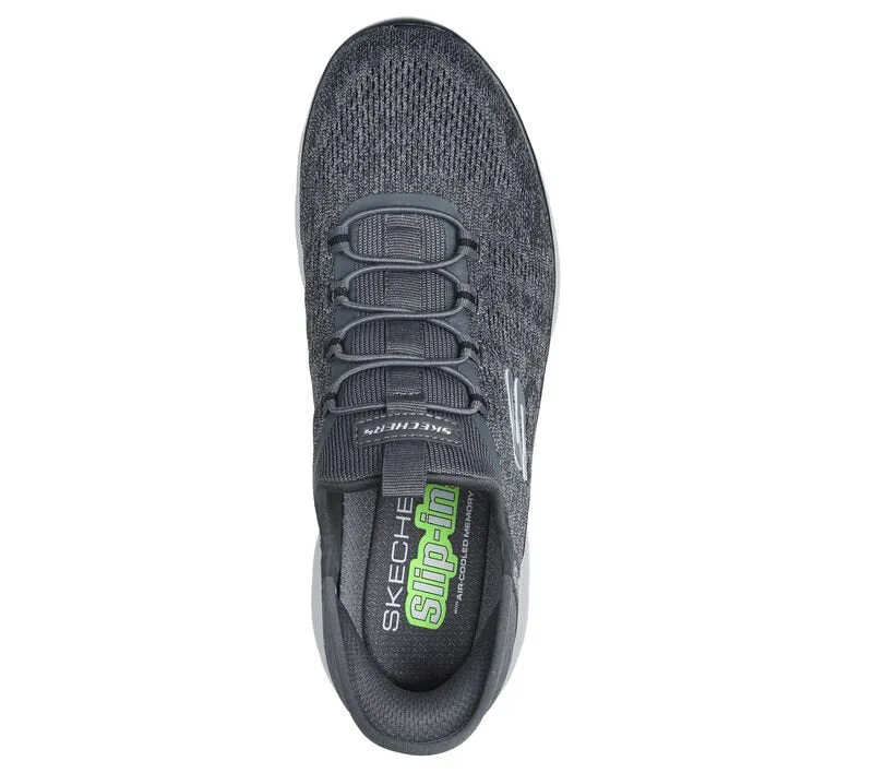 Skechers Mens Charcoal/Black Summits Key Pace Slip In Shoes