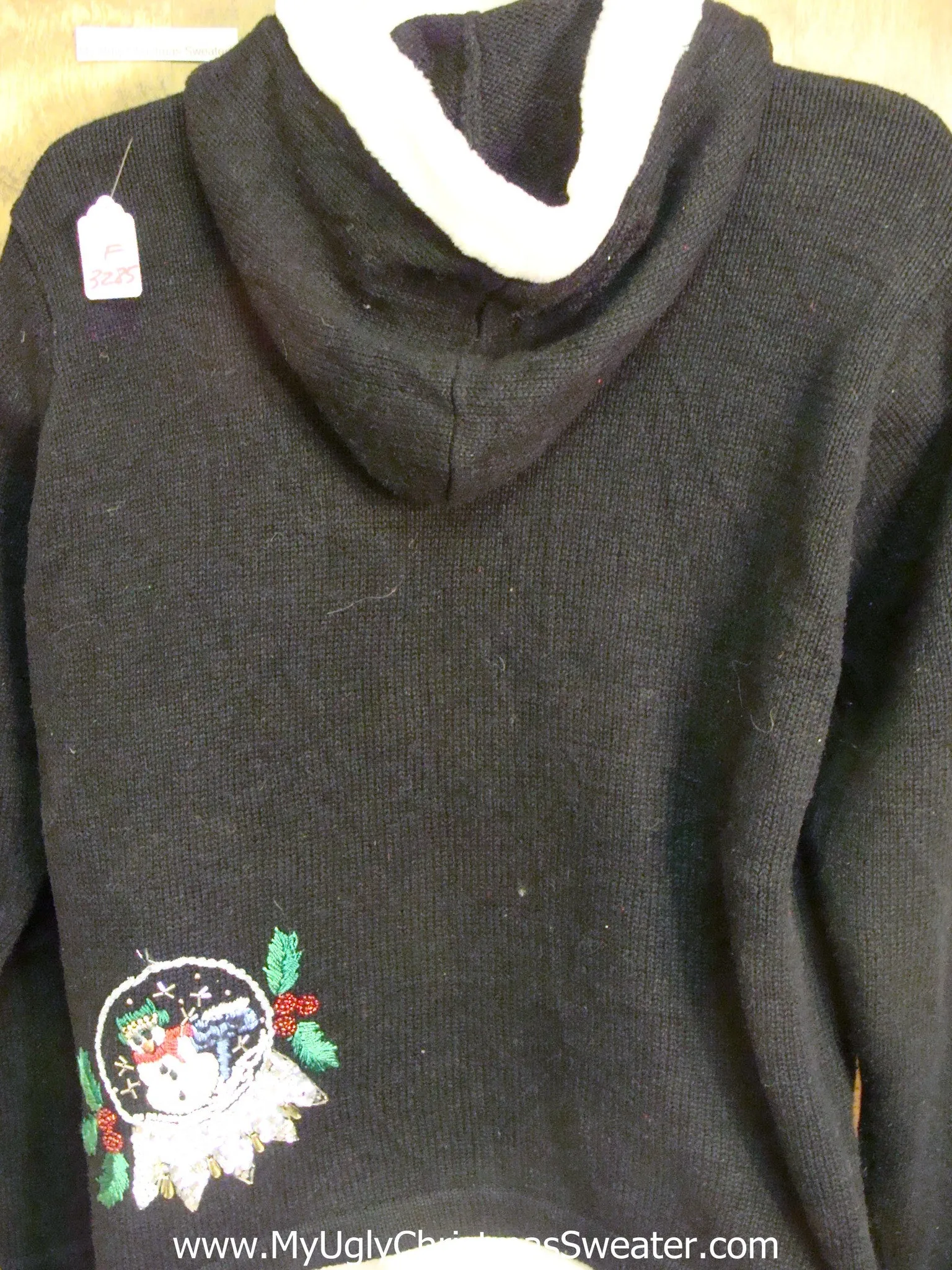 Snowglobe Hoodie Horrible Ugly Christmas Sweater