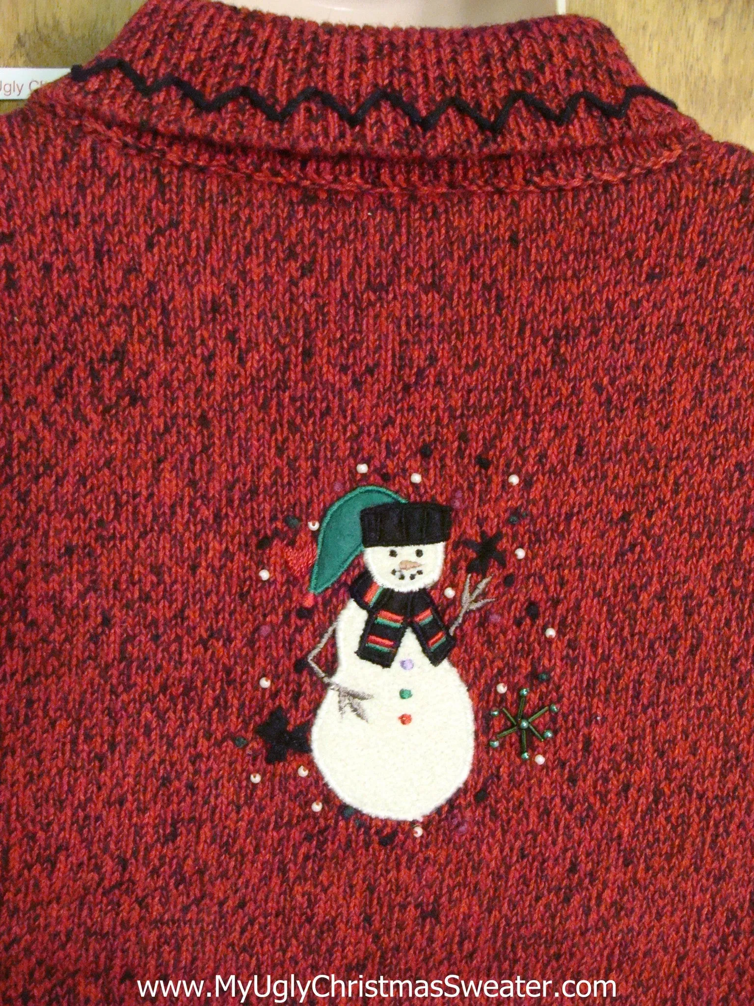 Snowman Party Light Up Ugly Xmas Sweater Vest