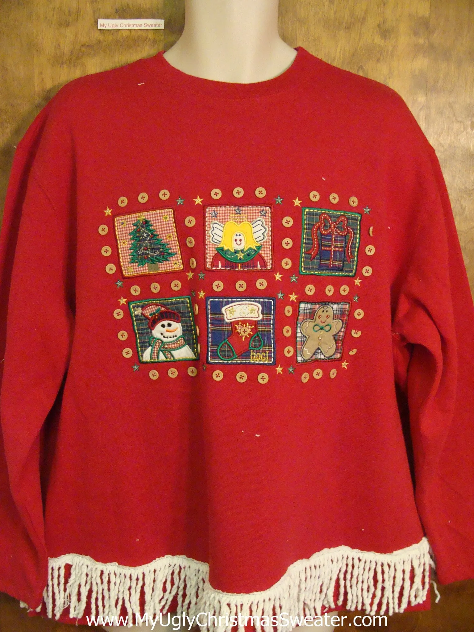 Tacky Six Blocks of Fun Novelty Christmas Sweatshirt