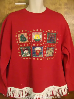 Tacky Six Blocks of Fun Novelty Christmas Sweatshirt