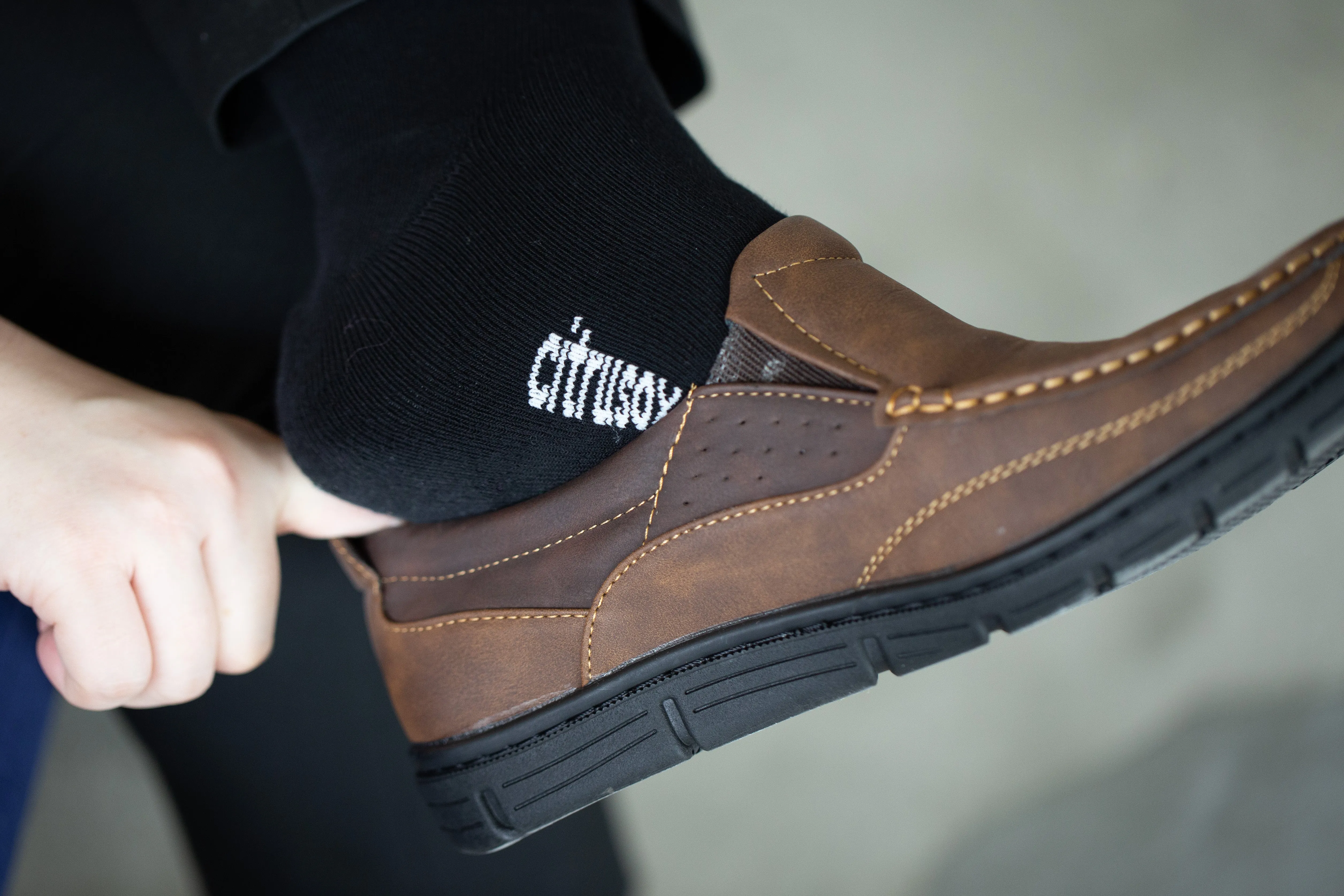 Thick Cushioned Sole Mid-Calf Safety Boots Socks