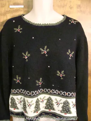 Trees and Ivy 2sided Ugliest Christmas Sweater