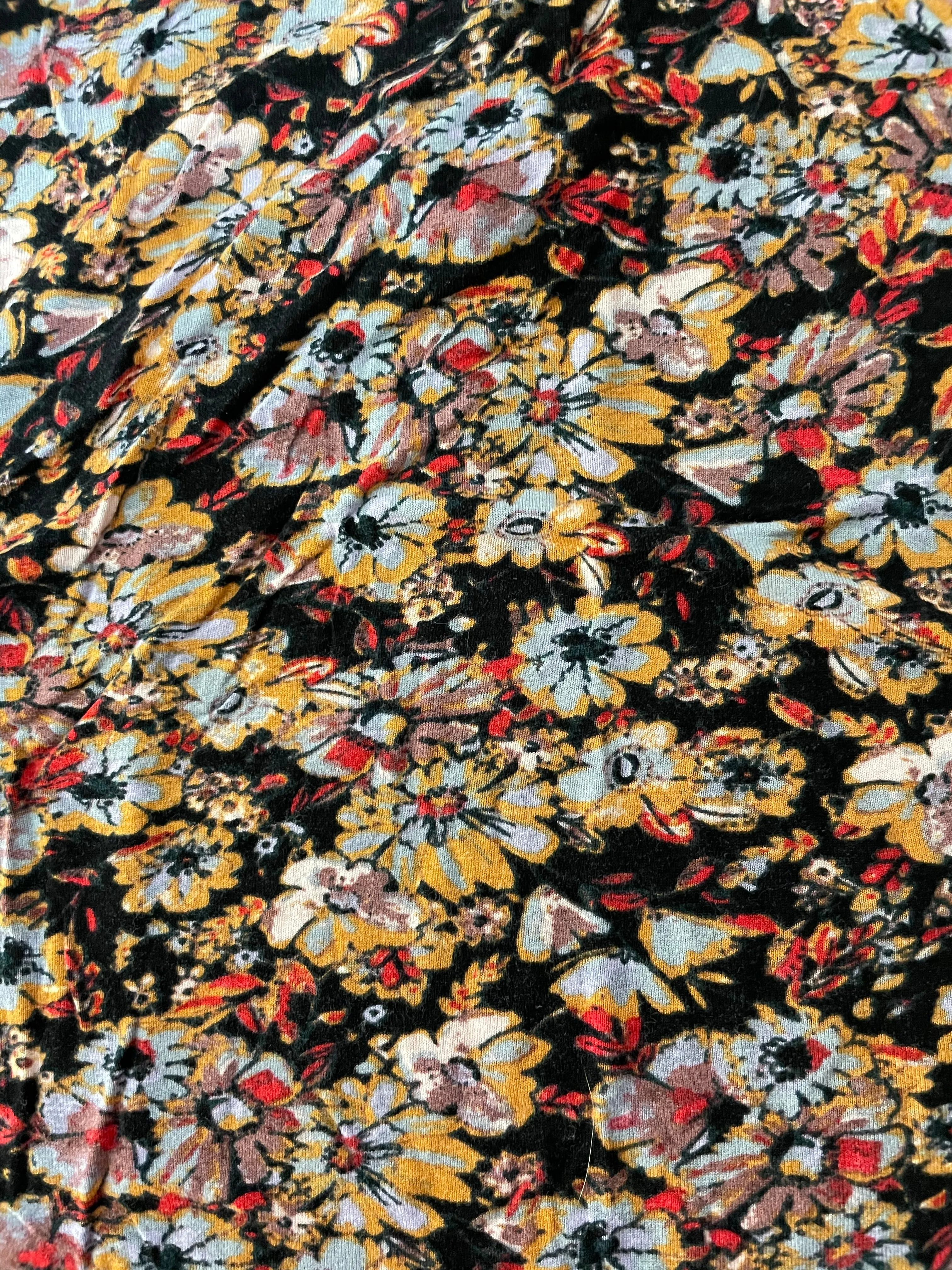 Womens Small ECOTE URBAN Outfitters Black Tank Top Floral Razorback Crop